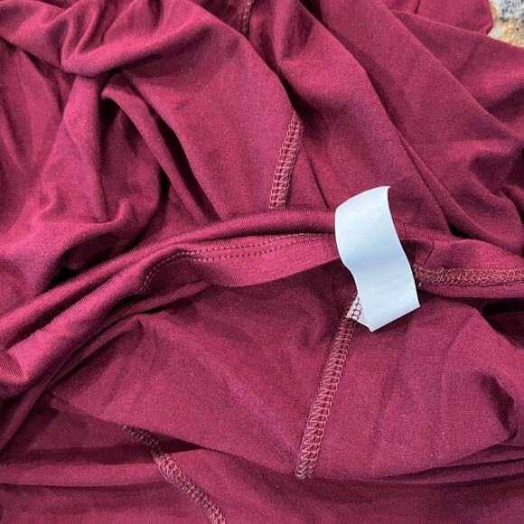 NWT Nordstrom's H by Bordeaux Maroon/Wine Swing T-Shirt Dress - SIZE MEDIUM - Picture 5 of 7
